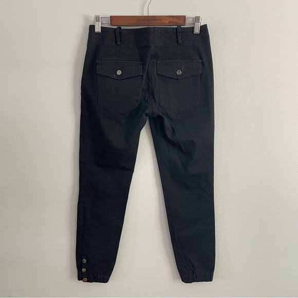 Veronica Beard | Women’s Field Cargo Pant Black Jogger Ankle Snap Jeans Casual 4 - Picture 6 of 10